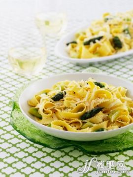 飲食,桌子,影棚拍攝,桌布,碗_152830852_Bowl of tagliatelle with green asparagus and pecorino, close-up_創意圖片_Getty Images China