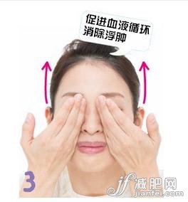 3.快速往上提高頰股。