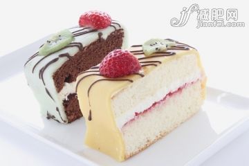 甜食,蛋糕,切片食物,甜點心,攝影_521886809_cake slices on white platter_創意圖片_Getty Images China