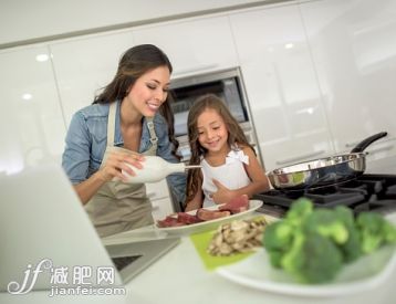 廚房,人,飲食,休閒裝,食品_484158422_Mother and daughter cooking together_創意圖片_Getty Images China