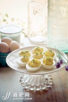 食品,廣口瓶,室內,盤子,雞蛋_129229222_Classic Deviled Eggs_創意圖片_Getty Images China