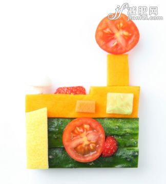 概念,飲食,設備用品,食品,生活方式_163081158_camera  in vegetable and fruit style_創意圖片_Getty Images China