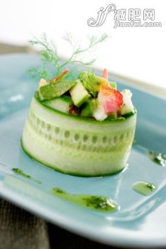 食品,飲食,沙拉,餐館,蔬菜_109724343_Cucumber Avocado Salad_創意圖片_Getty Images China